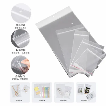 Transparent OPP card head plastic clothing bag, square underwear packaging bag, 15×15cm Transparent OPP card head plastic clothing bag, square underwear packaging bag, 15×15cm